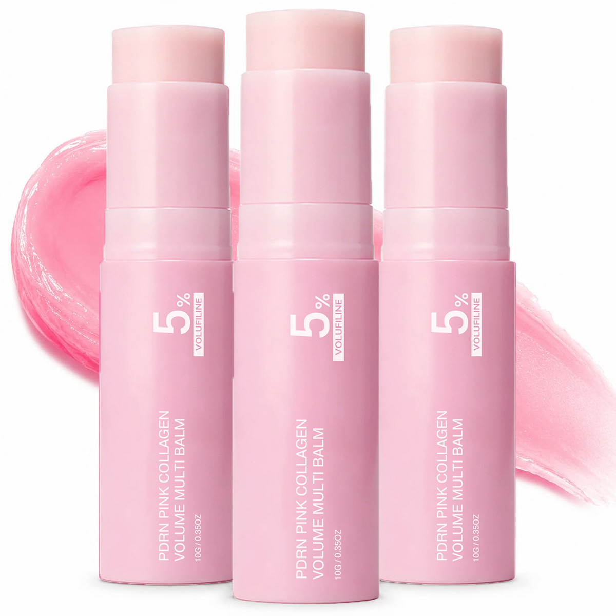 Luxury Skincare Brands - Stick multi-baume volumisant au collagène rose